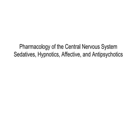 Sedatives, hypnotics, affective and antipsychotic medications for odla exercise