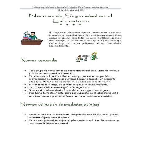 Seguridad en el laboratorio