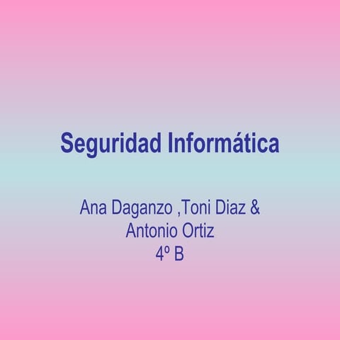 Seguridad informatica