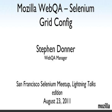 Selenium lightning-talk