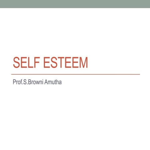 SELF ESTEEM by Loyola college Psychology .pptx