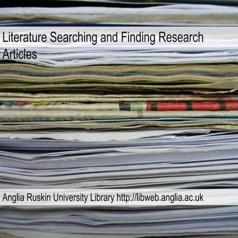 How to Find Research Articles! For Nursing Students. 