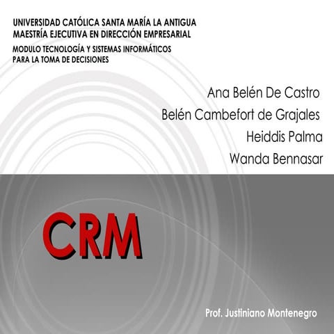 Seminario CRM Las Meninas