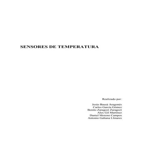 Sensores temperatura