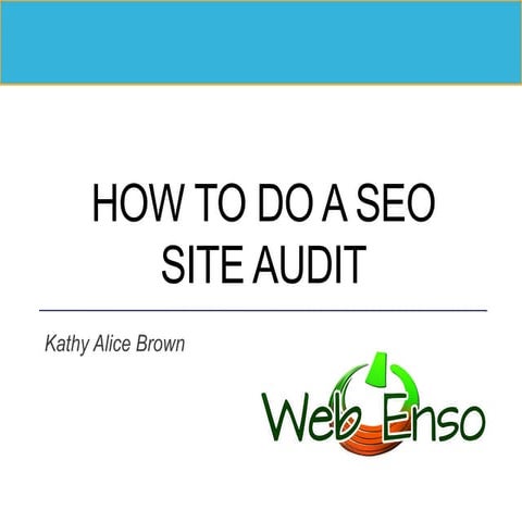 How to do a SEO Site Audit