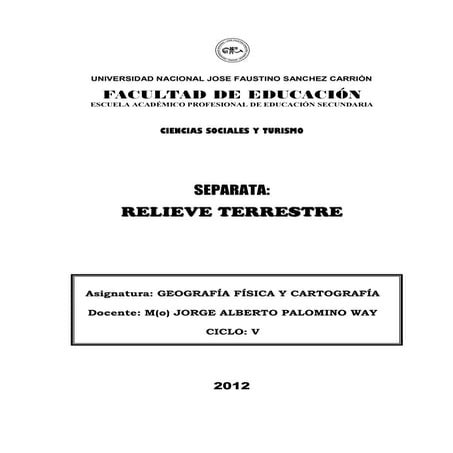 Separata de geografía 2012