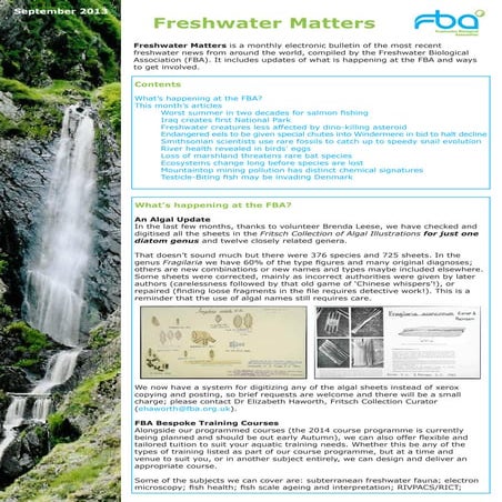 Freshwater Matters September2013