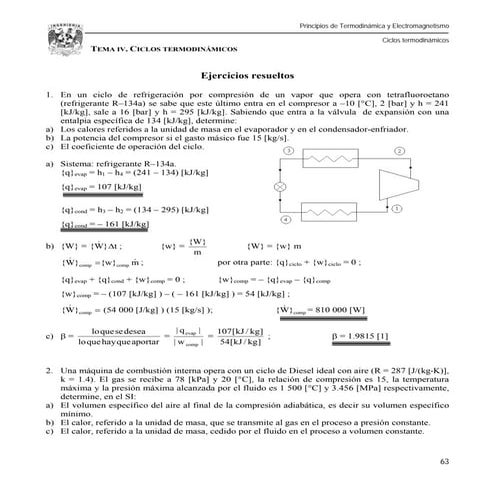 ejercicios de refrigeracion