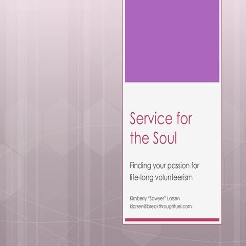 Service for the Soul