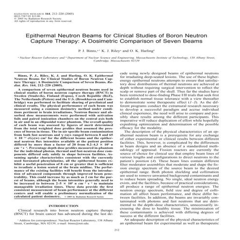 Comparison of 7 Epithermal Neutron Beams