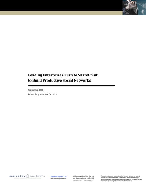 SharePoint Social Computing study