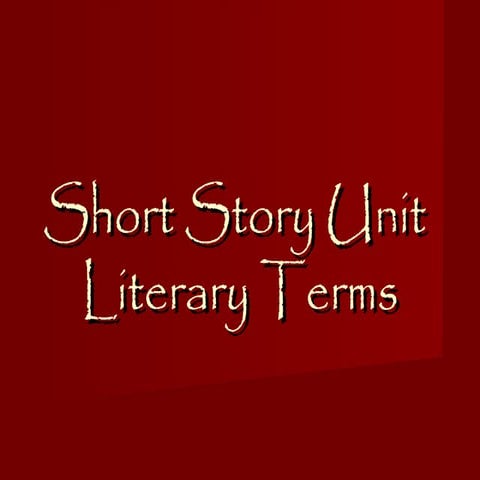 Short story terms