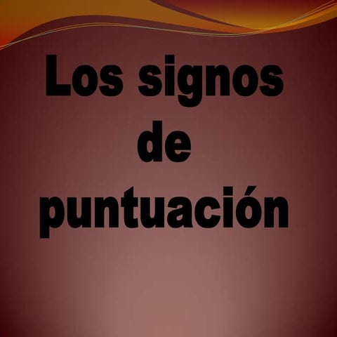 Signos de Puntuación