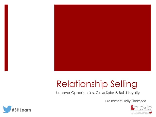 Relationship Selling Presentation