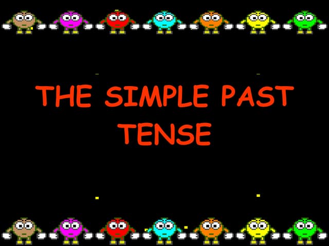 Simple past ppt.