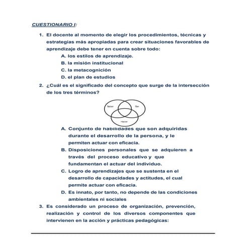 Simulacro de examen docente