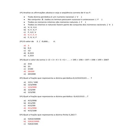 Simulado 01 9º ano mat 1º Bimestre( prof ) 