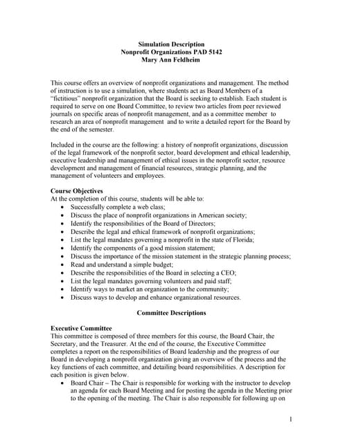 Simulation descriptions 1_0