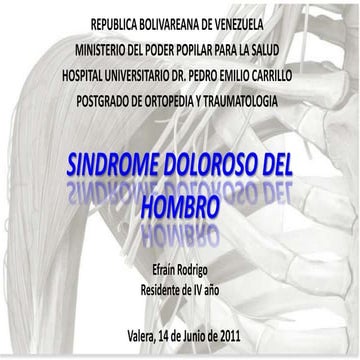 Sindrome doloroso del hombro