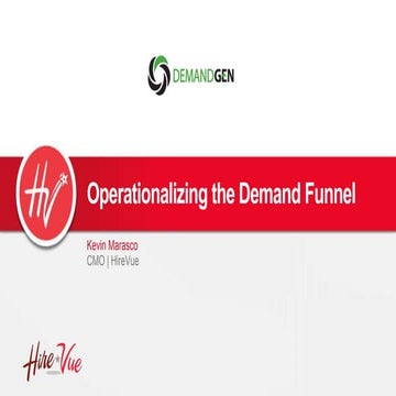 Operationalizing the Demand Funnel - Sirius Decisions Summit 2014