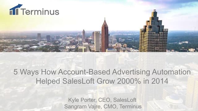 Sirius Decisions 2015 Case Study With SalesLoft & Terminus