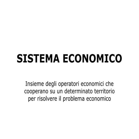 Sistema economico