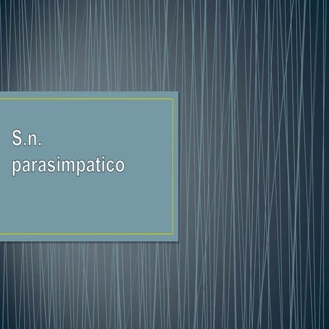 Sistema nervioso parasimpatico