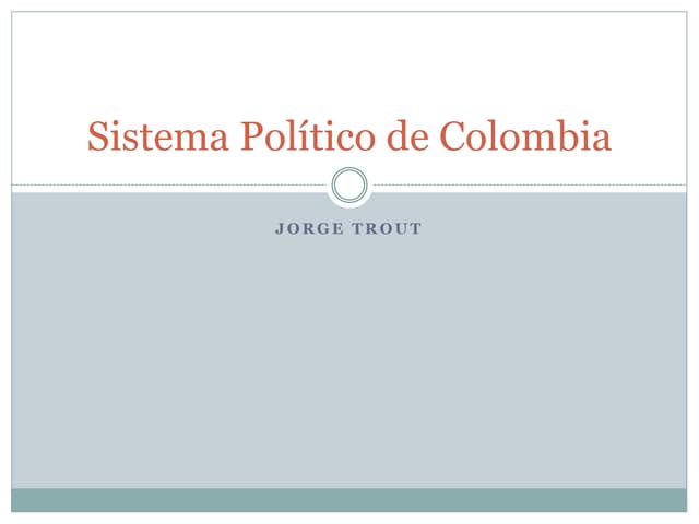 Sistema político de colombia
