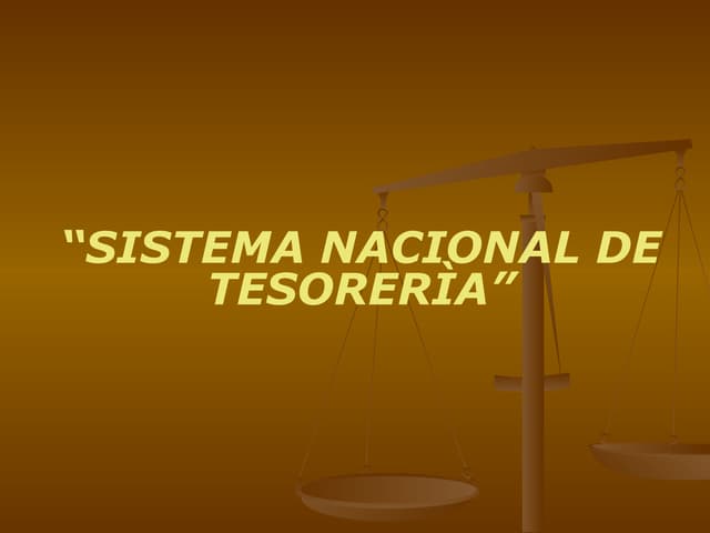 Sistema tesoreria