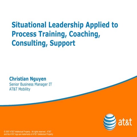 Situational Process Training, Coaching, Consulting, Support Model