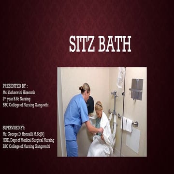 Sitz Bath procedure 
