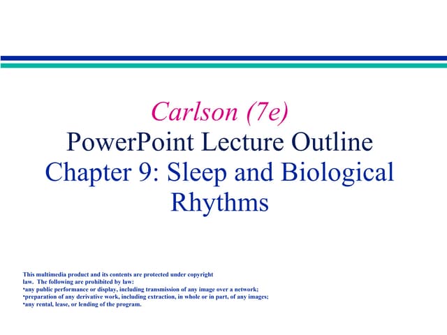 Sleep & Waking1 Ppt