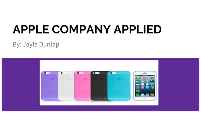 Slideshare 2: Apple Inc. and Human Resources