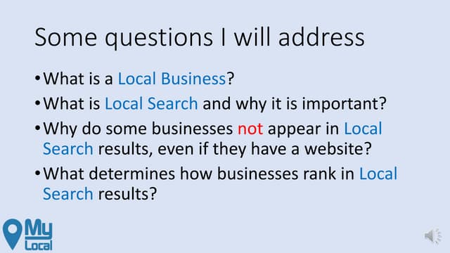Local Search Overview