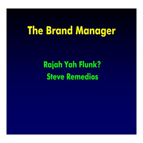 xim   5 - brand manager