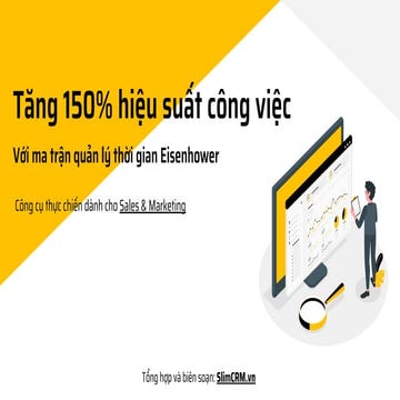 {SlimCRM.vn} Ma trận quản lý thời gian Eisenhower dành cho Sales và Marketing