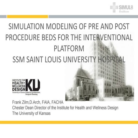 Simulation modeling of pre/post bed needs for an Interventional Platform