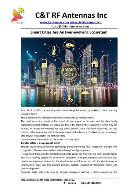 Smart cities are an ever evolving ecosystem