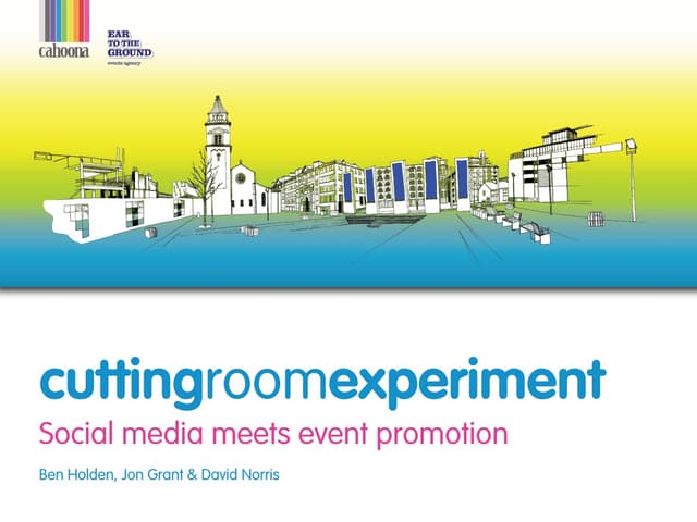 Cutting Room Experiment #smc_mcr