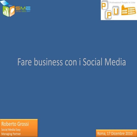 Fare business con i Social Media