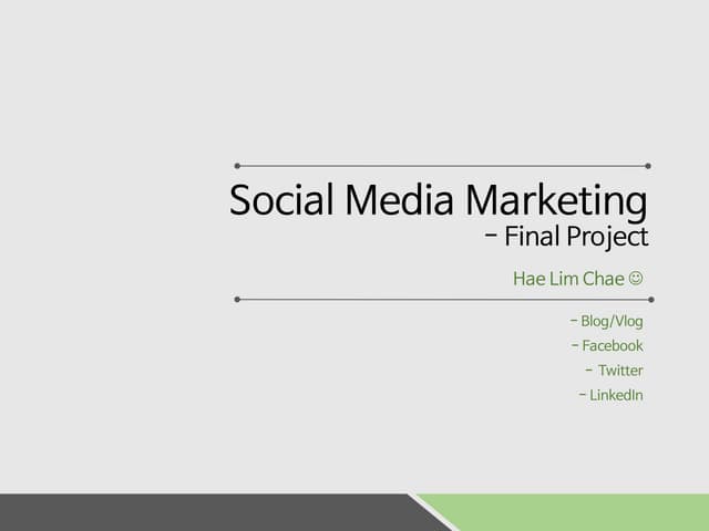 Social Media Marketing Final Project