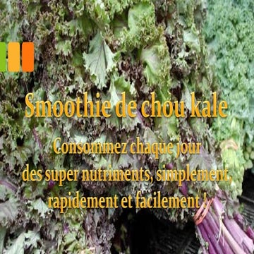 Smoothie vert au chou kale