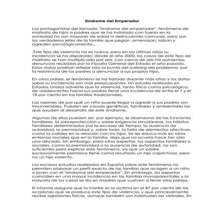 Síndrome del emperador