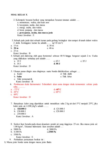 Soal cerdas cermat fisika