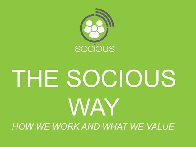 The Socious Way Culture Code: How We Work & What We Value