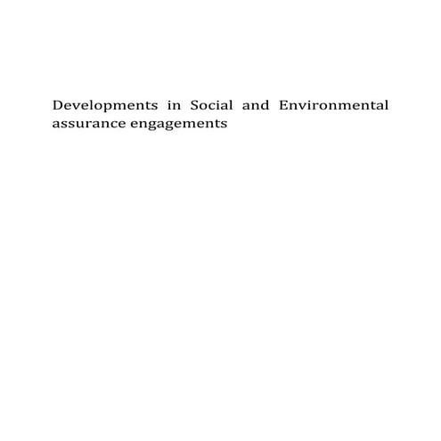 Social and environmental auditing