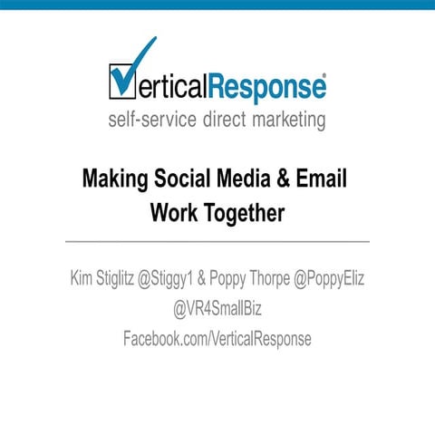 Making Social Media & Email Work Together