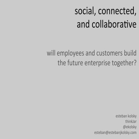 Social, connected, and collaborative