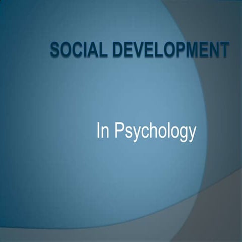 Social development