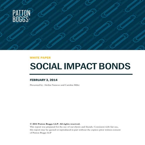 Social Impact Bonds